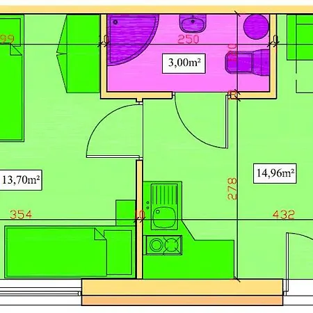 Apartament Piaskowy Nr A5 * Rowy (Pomerania)